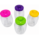 SPARC LIGHTING Mexican Style 32 oz Mini Plastic Barrel with Straw and Lid 4 Pack