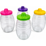 8 Pack 32oz Mexican Style Mini Plastic Barrel Vitrolero Cups w/ Straws Party