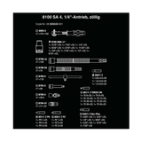 Wera SAE 1/4-inch Drive Speed Ratchet, Socket & Bit 41-Piece Set
