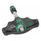 Wera Ratcheting T-handle Bitholding Screwdriver w Rapidaptor Quick-Release Chuck