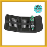 Wera Ratcheting Screwdriver Handle with Assorted SAE Bits (17-Piece Set) NEW