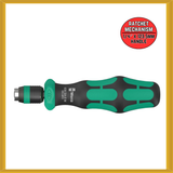 Wera Ratcheting Bit-holding Screwdriver Handle with Quick Release Chuck (NEW)