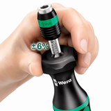 Wera 7440 Kraftform Adjustable Torque Screwdriver 1/4" Hex 0.3-1.2Nm 05074700001