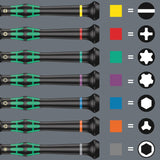 Wera 05118158001 Kraftform Micro 2069/6 Precision Nutdriver Set 6 Piece