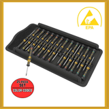 Wera 25-Piece Micro Precision ESD Big-Pack for Electronics (05134019001) NEW