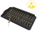 Wera 25-Piece Micro Precision ESD Big-Pack for Electronics (05134019001) NEW