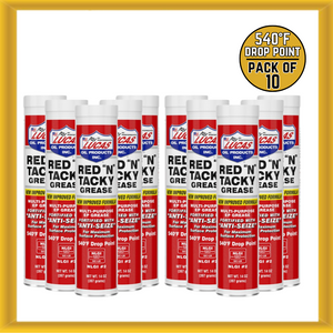 Lucas Oil 10005 Red "N" Tacky Grease 14-ounce 540°F Drop Point Pack of 10 New