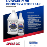 Lucas Oil 10019 Hydraulic Oil Booster and Stop Leak 1 Quart (Pack of 6)