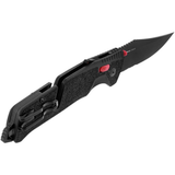 SOG Trident AT Partially Serrated 3.7-inch Folding Pocket Knife (Black & Red)