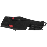 SOG Trident AT Partially Serrated 3.7-inch Folding Pocket Knife (Black & Red)
