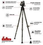 BOG DeathGrip Bantam Tripod Realtree Original Lightweight Shooting Rest Camo