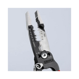 Knipex 8" Forged Wire Stripper 20-10 AWG Polished Head Serrated Gripping Surface