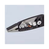 Knipex 8" Forged Wire Stripper 20-10 AWG Polished Head Serrated Gripping Surface