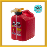 No-Spill 1405 2.5-Gallon Gas Can Red with ViewStripe Stripe (RED) NEW