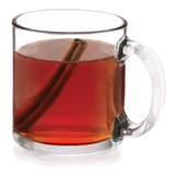 Libbey 5213S4A Clear Glass Coffee Mugs 13 oz Robusta 8 Piece Set