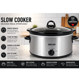 Better Chef IM-466S 4 Quart Oval 3 Settings Slow Cooker Stainless with Glass Lid