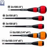 VESSEL 22002N3EVA Ball Grip Interchangeable Blade Screwdriver Set