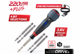 Vessel 220USBP5U Electric Screwdriver USB Rechargeable Precision Driver Set