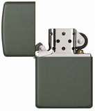Zippo 221 Classic Windproof Refillable Lighter Green Matte