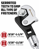 Powerbuilt 240274 Rapid Wrench 2-Piece Crowfoot Wrench Set