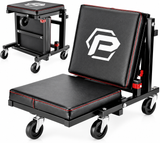 Powerbuilt 240298 2-in-1 Rolling Creeper Seat High Low Roller Garage Stool