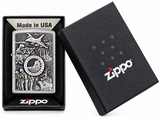 Zippo 24457 Defenders of Freedom Street Chrome Pocket Lighter
