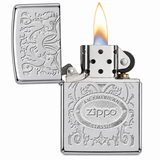 Zippo 24751 Crown Stamp High Polish Chrome Pocket Lighter