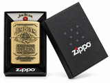 Zippo Jim Beam Bourbon Emblem High Polish Brass Windproof Pocket Lighter