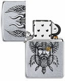 Zippo Viking Warrior 29871 Street Chrome Windproof Lighter