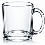 Libbey 5213S4A Robusta Clear Glass Mugs Set of 4 Coffee Tea Cups 13 oz