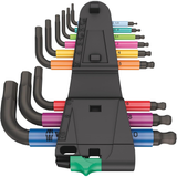 Wera Metric Hex-Plus Short Shaft L-Key Color-coded Wrench 9-Piece Set