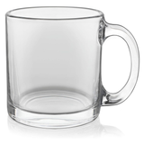 Libbey Robusta Clear Glass Coffee Mugs 8-Piece Set 13 oz Cups