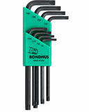Bondhus 31834 T9-T40 Long Star Tip L-Wrenches 8-Piece Set