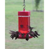 First Nature 32oz Hummingbird Feeder Red Wide Mouth Easy Clean 10 Ports (2 pack)