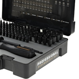 Wheeler Professional 100-piece Screwdriver Set with Premium Latching Hard Case
