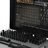 Wheeler Professional 100-piece Screwdriver Set with Premium Latching Hard Case
