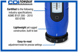 CDI 401SM Adjustable Torque Screwdriver 5-40 Inch Pounds 1/4" Drive