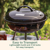 Cuisinart CCG190 14" Portable Charcoal Grill Tabletop BBQ Camping Black