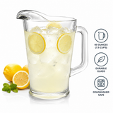 Libbey 5260 Glass Pitcher 60 Oz Clear Beverage Water Juice Pitcher