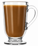 Libbey 5304 Irish Coffee Mugs 10 oz Clear Glass Handle Cups Case of 12