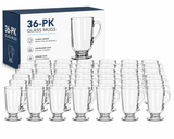 Libbey 5304 Irish Coffee Mugs 10 oz Clear Glass Handle Cups Case of 36