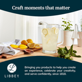 Libbey 5260 60 oz Glass Pitcher Beverage Server with Handle