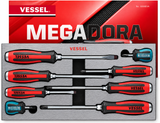 Vessel Megadora Tang-Thru Screwdriver Set 8PC EVA Foam Insert 9308EVA