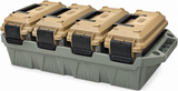 MTM AC4C Ammo Crate with 4 30 Cal Cans Dark Earth Army Green
