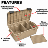 MTM ACDC30 Lockable Ammo Crate with Divided Storage Compartments