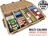 MTM ACDC50 Divided Ammo Crate Lockable Water Resistant Storage Box