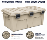 MTM ACRG18 Lockable Gear Crate Water Resistant 52 Qt Storage Case