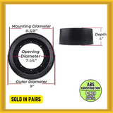 Audiopipe APMP-80EPD ABS Construction 8" Speaker 4" Depth Extender in Pair (New)