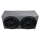 Audiopipe Bass Package Dual 12″ Subwoofer Enclosure with Amplifier & Wiring Kit