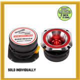 Audiopipe 2” 300W RMS Aluminum Titanium Super Bullet Car Tweeter in Candy Red